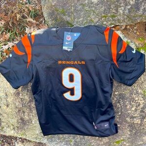 New Nike Men’s Sz S Cincinnati Bengals Burrow NFL Football Players #9 Jersey